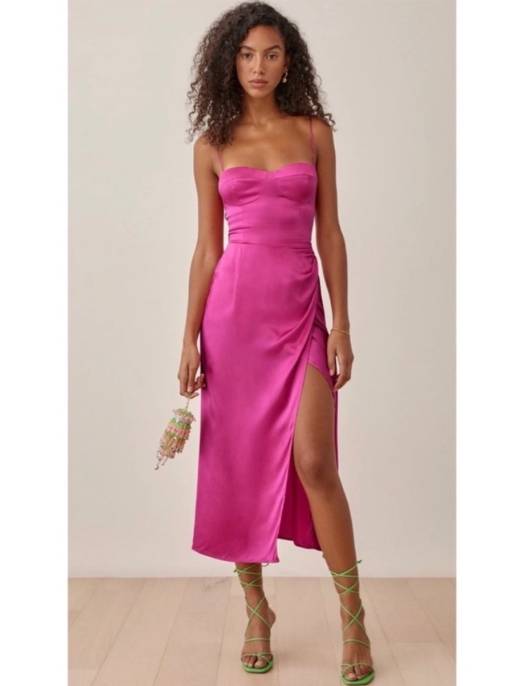 Reformation Marguerite Dress in Flambe